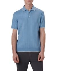 Bugatchi - Ribbed Polo Sweater - Lyst