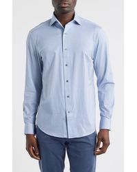Bugatchi - Devon Ooohcotton Geo Print Button-Up Shirt - Lyst