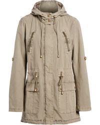 levi's parachute hooded cotton utility jacket