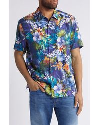 Tommy Bahama - Garden Of Hope & Courage Tropical Short Sleeve Performance Button-up Shirt - Lyst