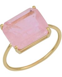 Bony Levy - 14k Gold Pink Quartz Statement Ring - Lyst