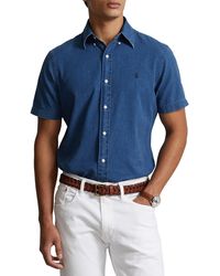 Polo Ralph Lauren - Denim Short Sleeve Button-down Shirt - Lyst