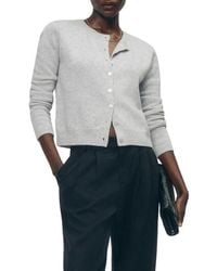 Reformation - Clara Cashmere & Wool Crew Cardigan - Lyst
