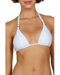 ViX - Paula Solid Bikini Top - Lyst