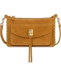 Rebecca Minkoff - Darren Whipstitched Mini Top Zip Crossbody Bag - Lyst