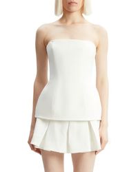 Bardot - Helenia Longline Strapless Crepe Top - Lyst