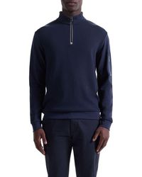 Bugatchi - Soft Touch Quarter Zip - Lyst