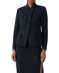 Akris - Kay Asymmetric Wool Blend Double Face Jacket - Lyst