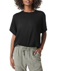 Splendid - Supersoft Short Sleeve Sweatshirt - Lyst
