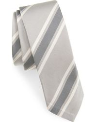 Thom Browne - Classic Repp Stripe Silk & Cotton Tie - Lyst