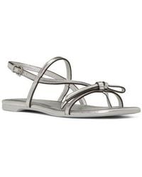 Kate Spade - Loop Metallic Ankle Strap Sandal - Lyst