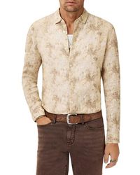 John Varvatos - Luca Paint Pattern Button-Up Shirt - Lyst
