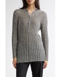 Paloma Wool - Naor Button Back Mohair & Alpaca Blend Rib Cardigan - Lyst