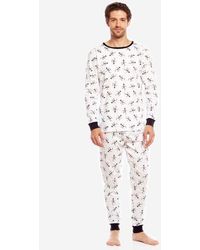 Leveret - Cotton Matching Family Halloween Pajamas, Skeleton & Skull Prints - Lyst