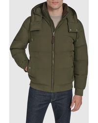 Andrew Marc - Langham Water Resistant Hooded Puffer Bomber Jacket - Lyst