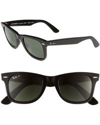 Ray-Ban - 50mm Classic Wayfarer Polarized Sunglasses - Lyst