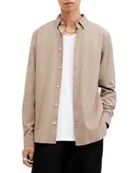 AllSaints - Lovell Slim Fit Button-up Shirt - Lyst