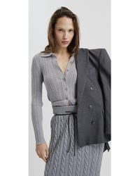 MOTHER OF ALL - Stripped Knitted Cardigan - Lyst