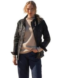 Celtic & Co. - British Waxed Cotton Belted Jacket - Lyst