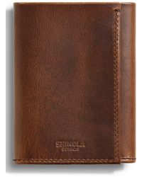 Shinola - Rfid Leather Trifold Wallet - Lyst