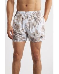 BOSS - Piranha Floral Swim Trunks - Lyst