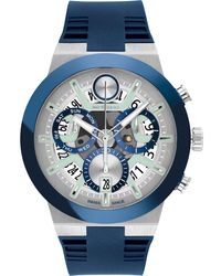 Movado - Bold Fusion Skeleton Chronograph Silicone Strap Watch, 44.5Mm - Lyst