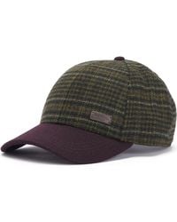 Barbour - Plaid Tweed Adjustable Baseball Cap - Lyst
