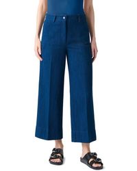 Akris Punto - Chiara High Waist Crop Wide Leg Jeans - Lyst