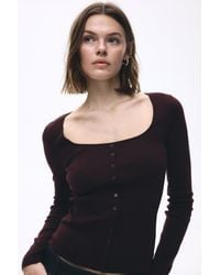 H&M - Square-Neck Top - Lyst