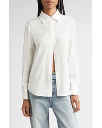 Proenza Schouler - Arabella Silk Button-Up Shirt - Lyst