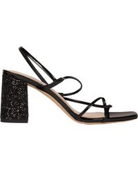 Sandro - Glitter Heel Sandals - Lyst