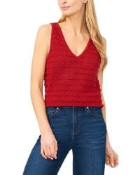 Halogen® - Openwork Sleeveless Sweater - Lyst