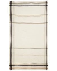 Johnstons of Elgin - Helmina Stripe Cashmere Fringe Scarf - Lyst