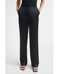 TOTEME - Easy Raw Edge Straight Leg Pants - Lyst