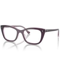Ray-Ban - 50Mm Rectangle Optical Glasses - Lyst