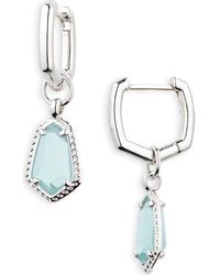 Kendra Scott - Alexandria Geometric Drop Huggie Hoop Earrings - Lyst