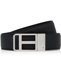 Tom Ford - Framed T Buckle Reversible Soft Grain Leather Belt - Lyst