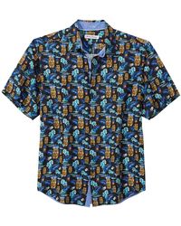 Tommy Bahama - Tiki Tropics Print Short Sleeve Silk Button-up Shirt - Lyst