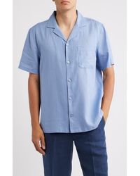Mack Weldon - Relaxed Fit Linen Camp Shirt - Lyst