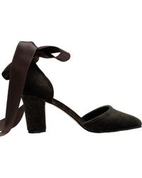 Forever & Always Shoes - Gisele High Block Heels With Ribbon - Lyst
