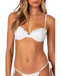 Edikted - Eyelet Underwire Bikini Top - Lyst