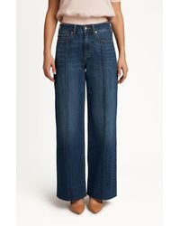 Sam Edelman - High Waist Wide Leg Trouser Jeans - Lyst