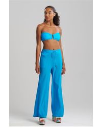 Natori - Cotton Gauze Pants With Tassel - Lyst