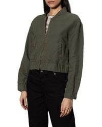 Sanctuary - Linen & Cotton Bomber Jacket - Lyst
