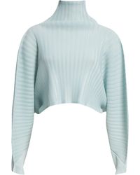 Pleats Please Issey Miyake Monthly Colors January Pleated Crop Top in ...