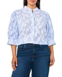 Cece - The Pearce Puff Shoulder Top - Lyst
