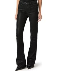 PAIGE - Laurel Canyon Coated High Waist Bootcut Jeans - Lyst