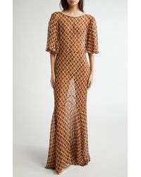 Bode - Cattail Plaid Fair Gown - Lyst