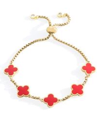 Mint & Lily - Clover Enamel Bracelet - Lyst