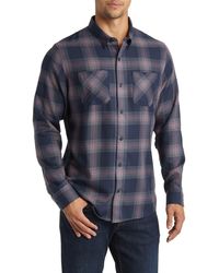 Travis Mathew - Cloud Plaid Flannel Button-up Shirt - Lyst